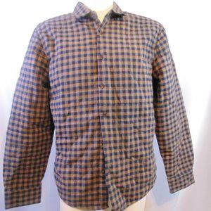 Thomas Dean plaid shirt jacket size XL
